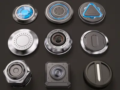 Sci Fi Kitbash 3D model