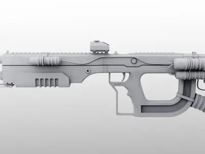 X Weapon Pack Low-poly 3D model