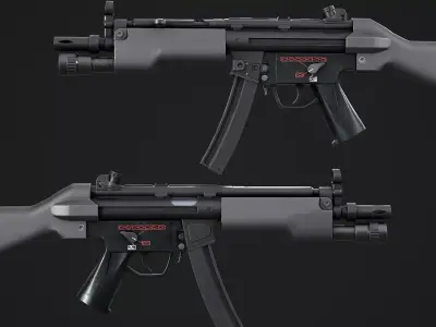 MP5 3D Model Free low-poly 3D model
