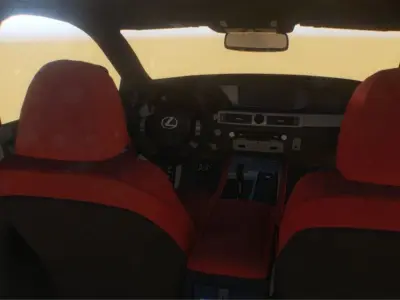 Lexus Gs Low-poly 3D model