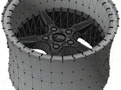 Ocean MK18 Rim Low-poly 3D model