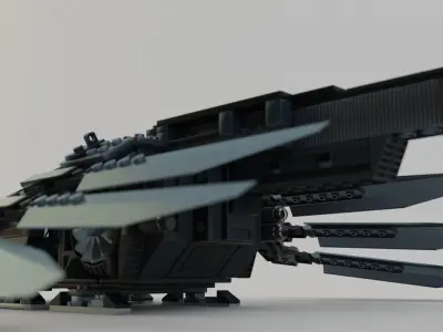 Lego Ornithopter with Paul Atreides 3D model