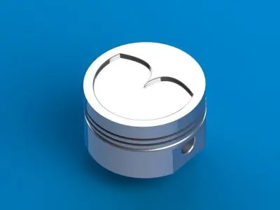 Piston head Free 3D model