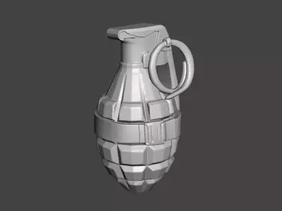 grenade 3d model for 3d printing 3D print model