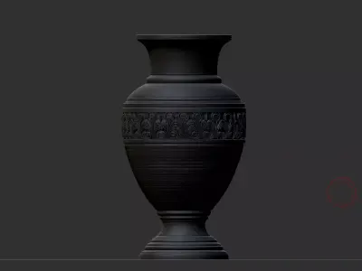Ceramic Vase - High-Quality 3D Model for Rendering Games Low-poly 3D model