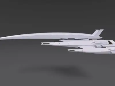 Normandy from Mass Effect games 3D model