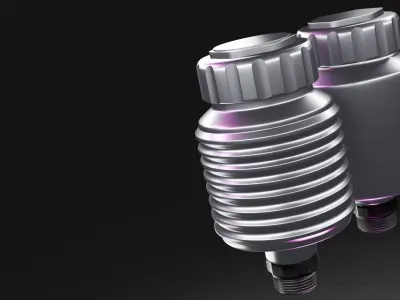 Set of Wilwood Master Reservoir and Lightweight Master Reservoir 3D model