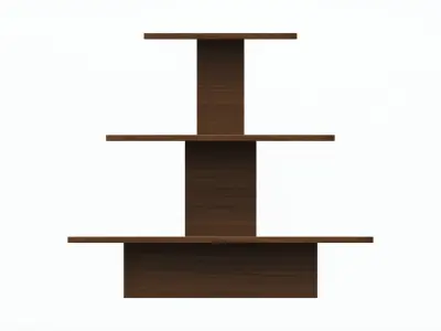 Three Tier Square Table Free 3D model
