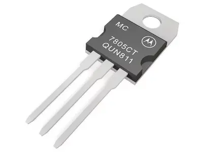 TO220 case Low-poly 3D model