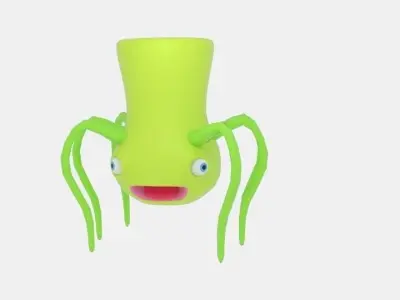 Spider Alien X Low-poly 3D model