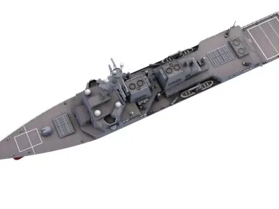 USS Mustin 3D model