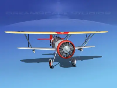 Curtiss F-11-C2 Goshawk V01 3D model