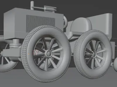 Model Zihad A1 Battery backup military auto gun car  Low-poly 3D model