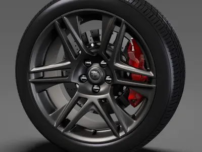 HSV Maloo R8 Black 2017 wheel 3D model
