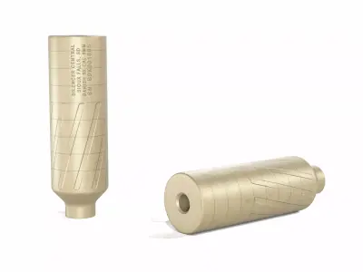 Banish 9k Suppressor FDE Low-poly 3D model