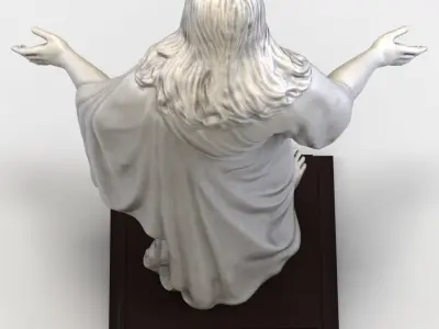 Jesus Statue 3D model purchase