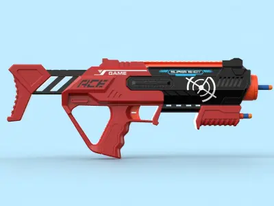 Super Shot Gun Low-poly 3D model