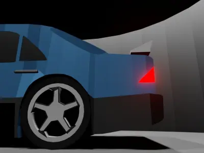 Mercedes AMG C-Class DTM Free low-poly 3D model