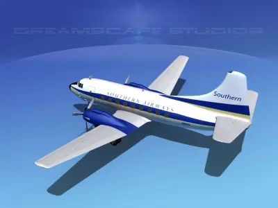Martin 404 Southern Airways 1 3D model