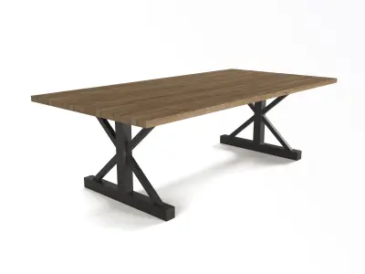 outdoor loft table interior  FOUR COLORS 3D model