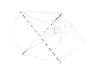 Black Hole Wall Lamp Free 3D model