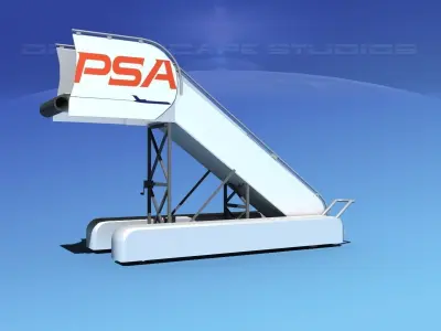 Airport Stairs PSA 3D model