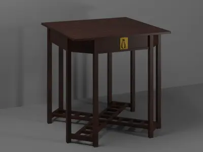 Furniture set in Glasgo-style 3D model