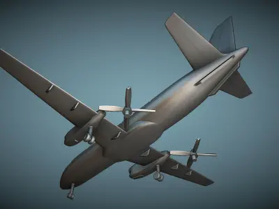 Saab 340A - 3D Printable Model 3D print model