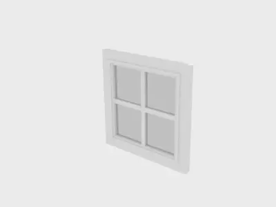 Window Low-poly 3D model