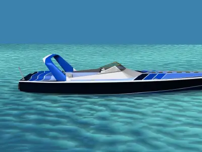 Phazer 38 Cigarette Boat V02 3D model