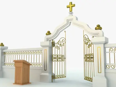 Pearly Gates of Heaven 3D model