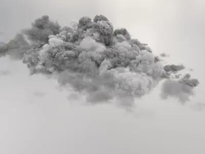 Cloudy Clouds Volumetric VDB For Blender 3D model