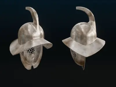 Conquistador Helmet - medieval helmet - Historical Helmet Low-poly 3D model