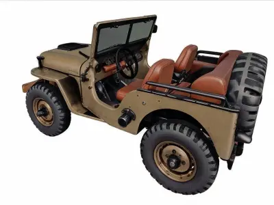 Rugged Off Road Jeep 3D Model Low-poly 3D model