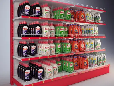 Mall Stand Set 04 3D model