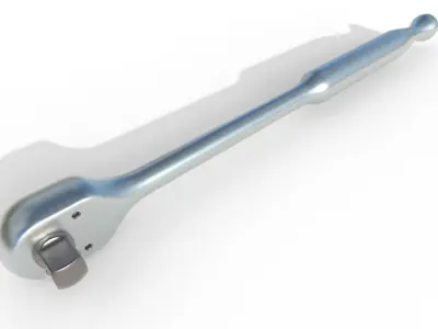 Ratcheting Wrench 02 Low-poly 3D model