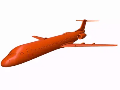 Fokker 100 ready to 3D printing 3D print model
