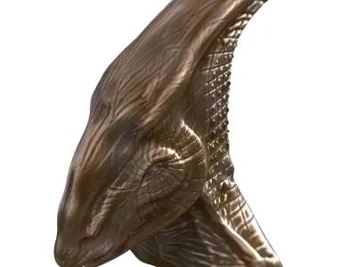 Dino head mask 3 3D model