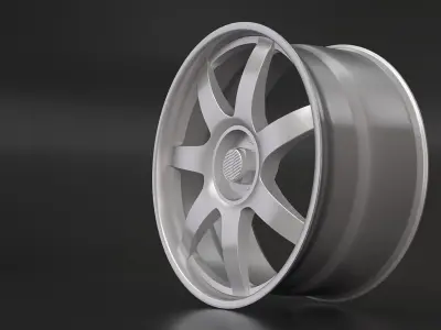 3D model Wheel silver 3D model