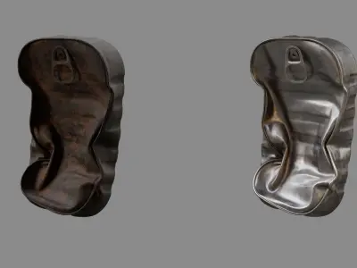 Crushed Fish Can 03 3D model