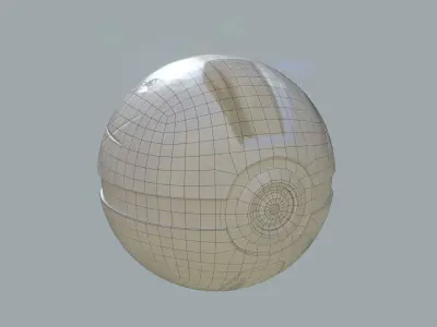 Stylised Pokeball PBR Low-poly 3D model