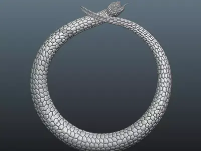 Snake Ring 3D print model