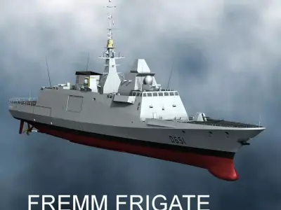 FREMM frigate 2014 3D model