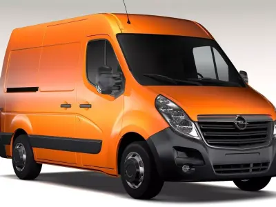 Opel Movano L1H2 Van 2016 3D model