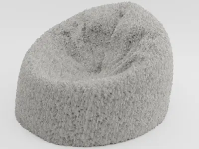 Ottoman bean bag chair Free 3D model