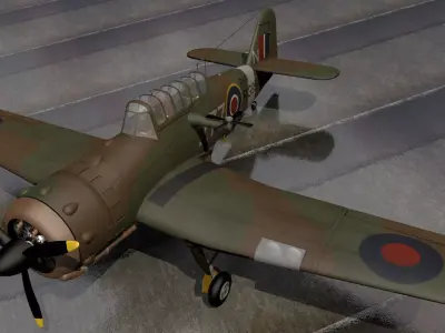 Miles M-25 Martinet TT1 3D model