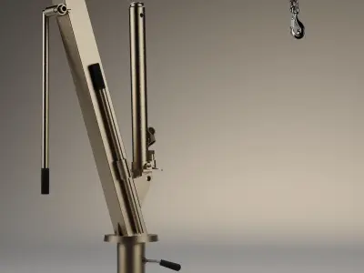 Hydraulic Crane - truck - 3D MODEL 3D model