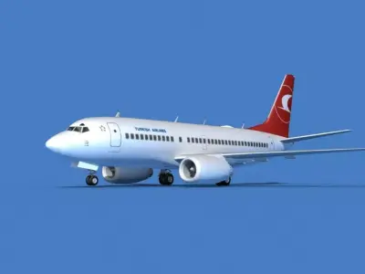 Boeing 737 MAX 7 Turkish Airlines 3D model
