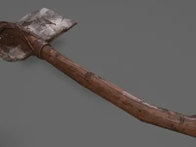 stone axe Free low-poly 3D model