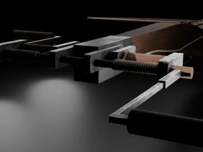 Genoese Crossbow Free low-poly 3D model